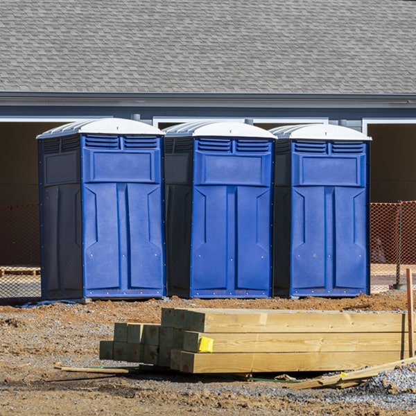 are there any restrictions on what items can be disposed of in the porta potties in Knowlton